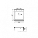 Кухонная мойка OMOIKIRI Daisen 46-PA (4993610)