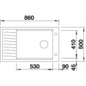 Кухонная мойка BLANCO ELON XL 8 S алюметаллик (арт.520486)