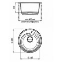 Кухонная мойка GRANFEST Rondo GF-R450 серый