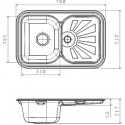 Кухонная мойка FLORENTINA Крит 780 мокко