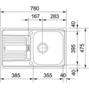 Кухонная мойка FRANKE efn 614-78 (029.088.100) (101.0017.705)