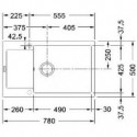 Мойка FRANKE 114.0369.110 FRANKE MRG 611D 3,5 графит, обрачив., вентиль-