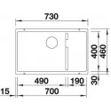 Кухонная мойка Blanco SUBLINE 700-U Level SILGRANIT черный с отв.арм. InFino (арт.526004)