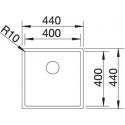 Кухонная мойка BLANCO CLARON 400-IF 521572 нерж. сталь