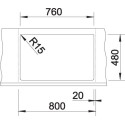 Кухонная мойка BLANCO LEXA 8 SILGRANIT PuraDur алюметаллик гранит 524962