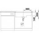 Кухонная мойка Blanco SUBLINE 700-U Level SILGRANIT отводная арматура InFino® антрацит гранит 523538