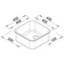 Кухонная мойка BLANCO supra 400-u (518201)
