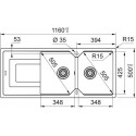 Кухонная мойка FRANKE UBG 621-116 чёрный (114.0582.243)