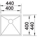 Кухонная мойка BLANCO ZEROX 400-U 521585 нерж. сталь