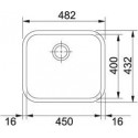 Кухонная мойка FRANKE gax 110-45 (122.0021.440) нерж. сталь