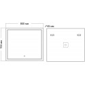 Зеркало GROSSMAN SIRIUS 800х700х45 мм 128070