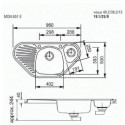 Кухонная мойка FRANKE mol 651 e (059.101.010) (101.0010.164) угловая мойка с эксц. вент (902.485.007) (112.0013.866)