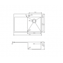 Кухонная мойка OMOIKIRI Akisame 78-GM-R (арт.4973100)