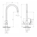 Смеситель ПРОФСАН PSM-300-11 Steel