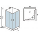 Душевая кабина WELTWASSER WW500 Laine 801