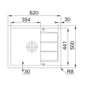 Кухонная мойка FRANKE S2D 611-62/500 цвет оникс