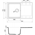 Мойка OMOIKIRI Daisen 78-PA Artgranit/пастила 4993323