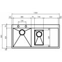 Кухонная мойка REGINOX ontario 1.5 lux okg left (c/box)