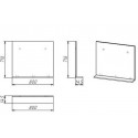 Зеркало GROSSMAN ЭДВАНС 80 см с полкой цемент светлый 208007