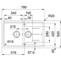 Кухонная мойка FRANKE bfg 651-78 (114.0280.897) серый