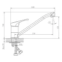 Смеситель DECOROOM DR21018 хром