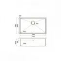 Кухонная мойка OMOIKIRI Taki 74-U/IF-LG (4993499)
