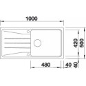 Мойка BLANCO 519694 BLANCO SONA XL 6S SILGRANIT шампань