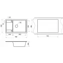 Кухонная мойка GRANULA GR-7805 алюминиум