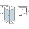 Душевая кабина WELTWASSER WW500 Laine 1001