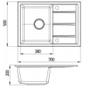 Кухонная мойка EMAR EMQ-1700.Q агат