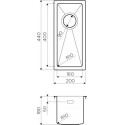 Кухонная мойка Omoikiri Taki 20-U/IF-GM (4973105)