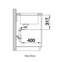 Кухонная мойка BLANCO SUBLINE 430/270-U жасмин c отв.арм. InFino (арт.523156)