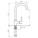 Смеситель для мойки ITALMIX SG07 SCANDIC (высокий излив)
