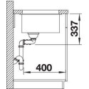 Кухонная мойка Blanco SUBLINE 480/320-U жасмин c отв.арм. InFino (арт.523589)