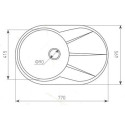 Кухонная мойка ZIGMUND & SHTAIN kreis ov 770b(темная скала)