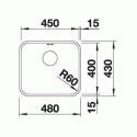 Кухонная мойка BLANCO supra 450-u (518203)
