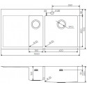 Кухонная мойка OMOIKIRI Akisame 100-2-LG-R (арт.4973090)