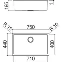 Кухонная мойка BARAZZA 1X7040S