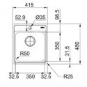 Кухонная мойка FRANKE BCX 610-42 TL стоп-вентиль 101.0689.880