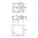 Кухонная мойка DR.GANS Астра (620х510х217) Латте (25.065.D0620.403)