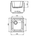 Кухонная мойка GRANFEST Standart GF-S430 серый