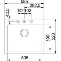 Кухонная мойка FRANKE mrg 610-58 (114.0060.679) сахара