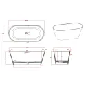 Ванна TIMO ELISSA1580
