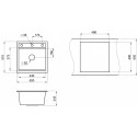 Кухонная мойка GRANULA KS-5002 алюминиум