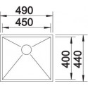 Мойка BLANCO 521587 BLANCO ZEROX 450-U нерж. сталь зеркальная полировка