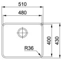 Кухонная мойка FRANKE anx 110 -48