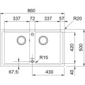 Кухонная мойка FRANKE BFG 620-86 миндаль (114.0490.337)