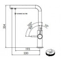 Смеситель FRANKE 115.0370.694 FRANKE Neptune Clear Water с фильтрацией, оникс