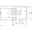 Кухонная мойка KUPPERSBERG MODENA 1,5B2D SAND