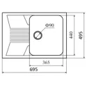 Кухонная мойка ZIGMUND & SHTAIN klassisch 695(млечный путь)
